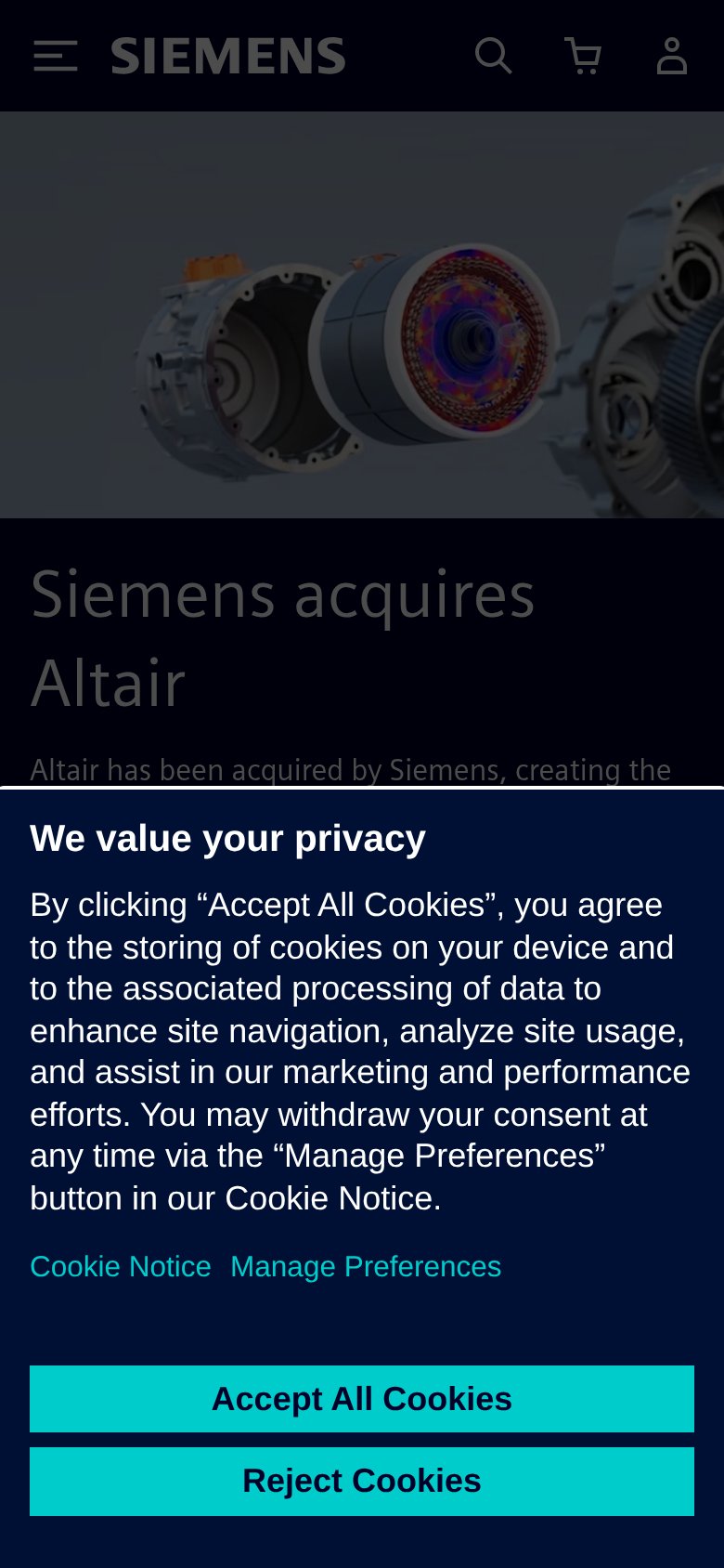 PhysicsAI by Altair mobile capture for Mobile web