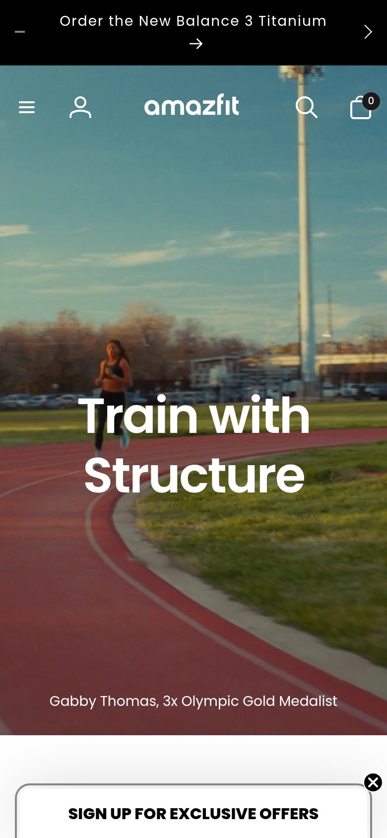 Amazfit mobile capture for Mobile web