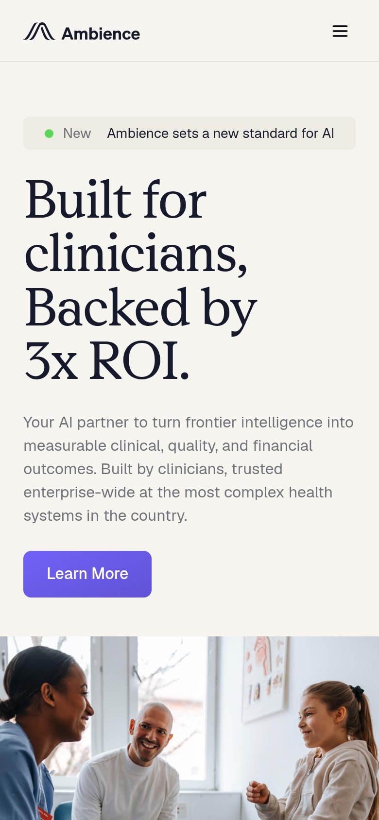 Ambience Healthcare mobile capture for Mobile web
