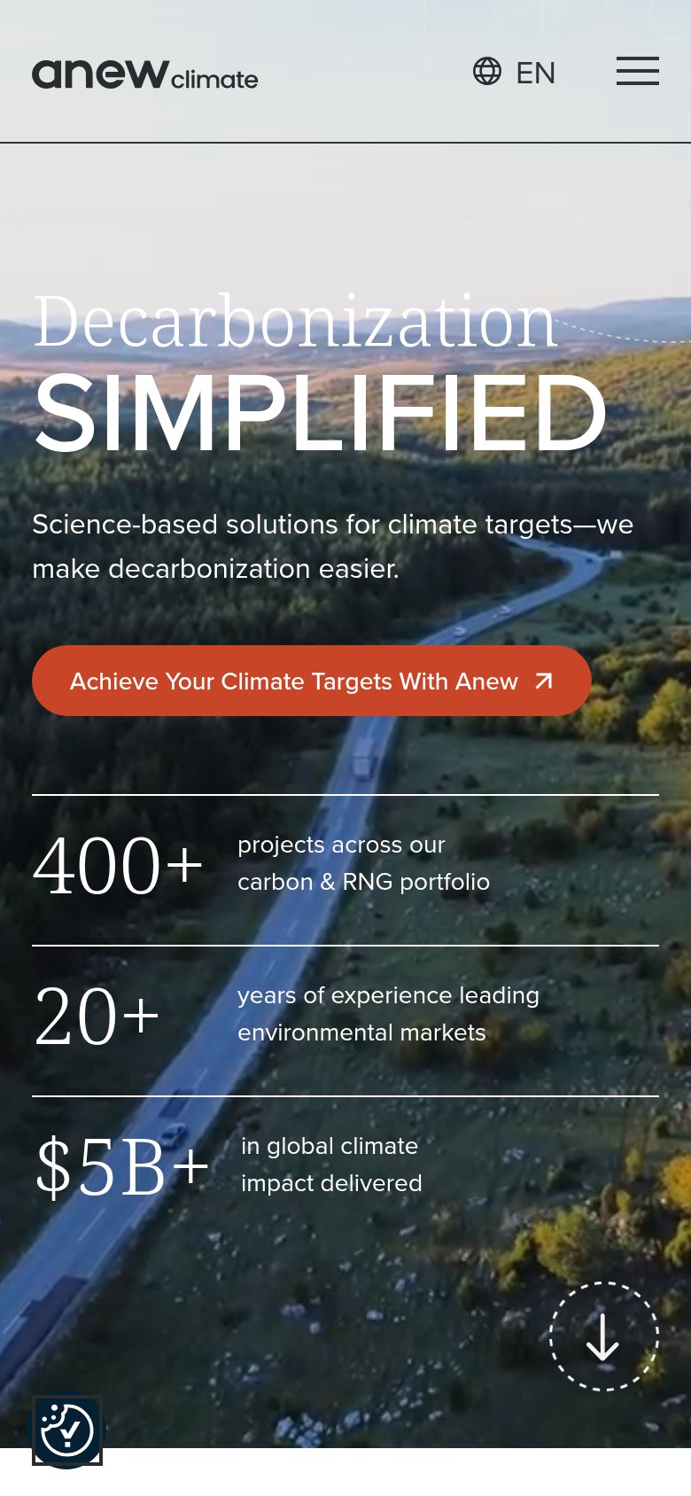 Anew Climate mobile capture for Mobile web