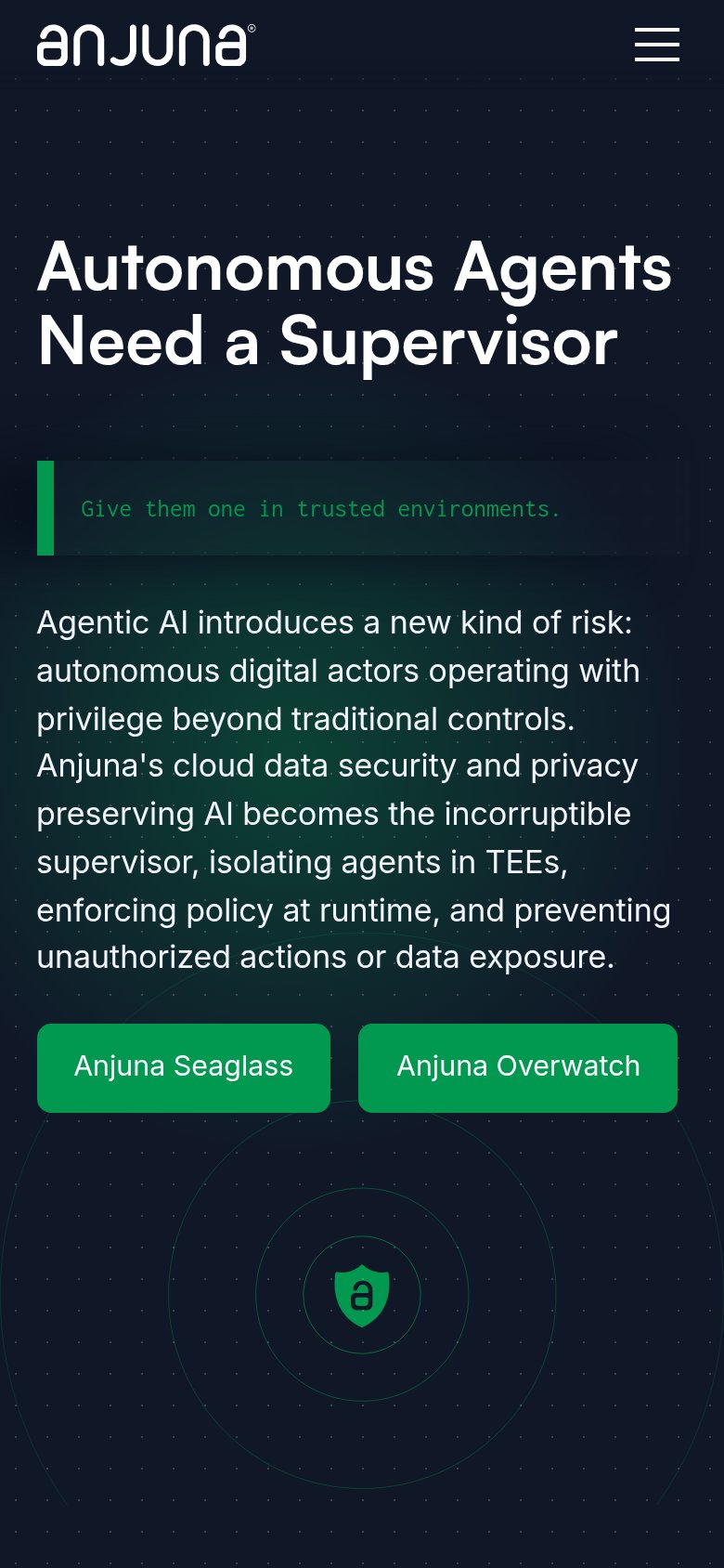 Anjuna Security mobile capture for Mobile web