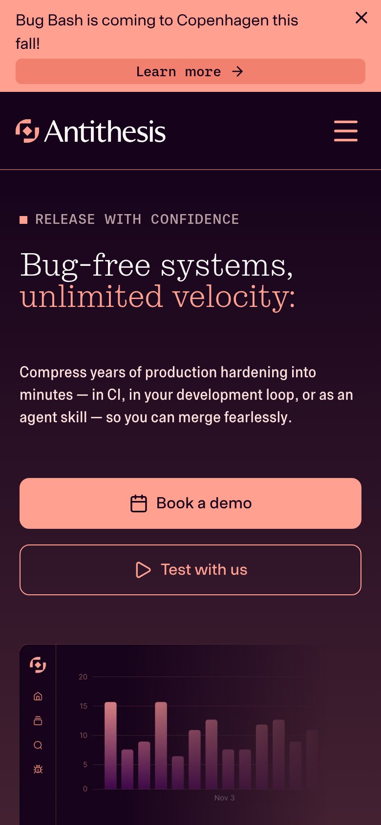 Antithesis mobile capture for Mobile web