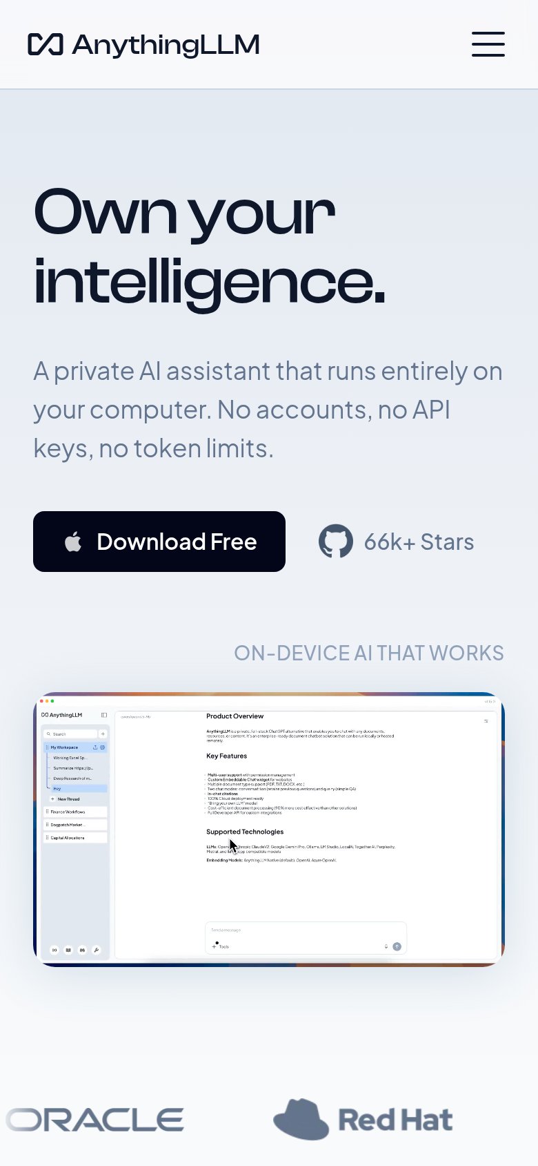 AnythingLLM mobile capture for Mobile web
