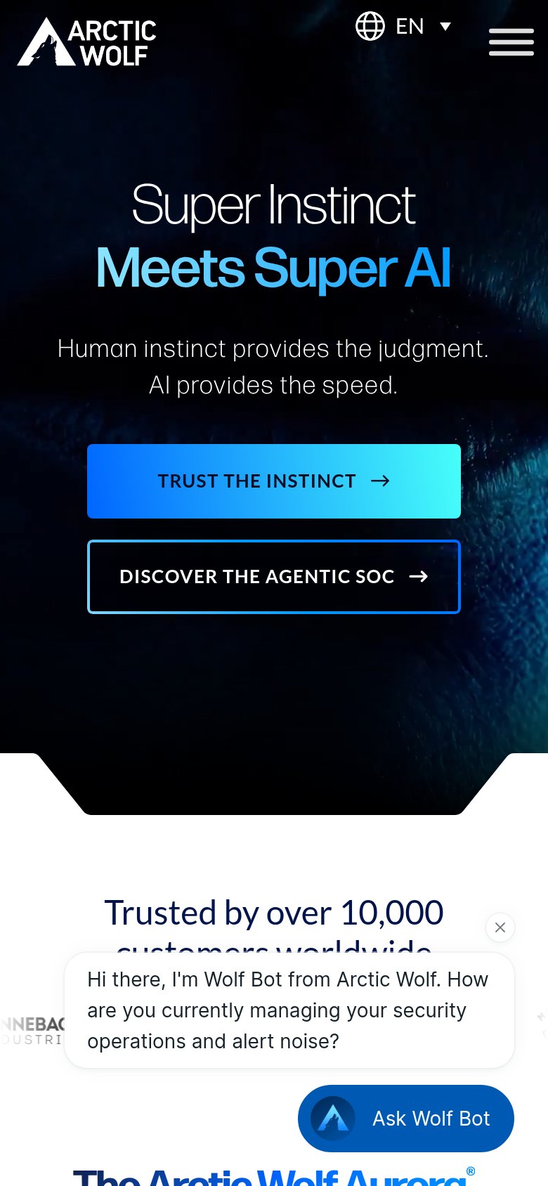 Arctic Wolf mobile capture for Mobile web