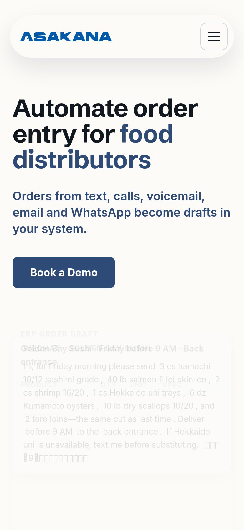 Asakana mobile capture for Mobile web