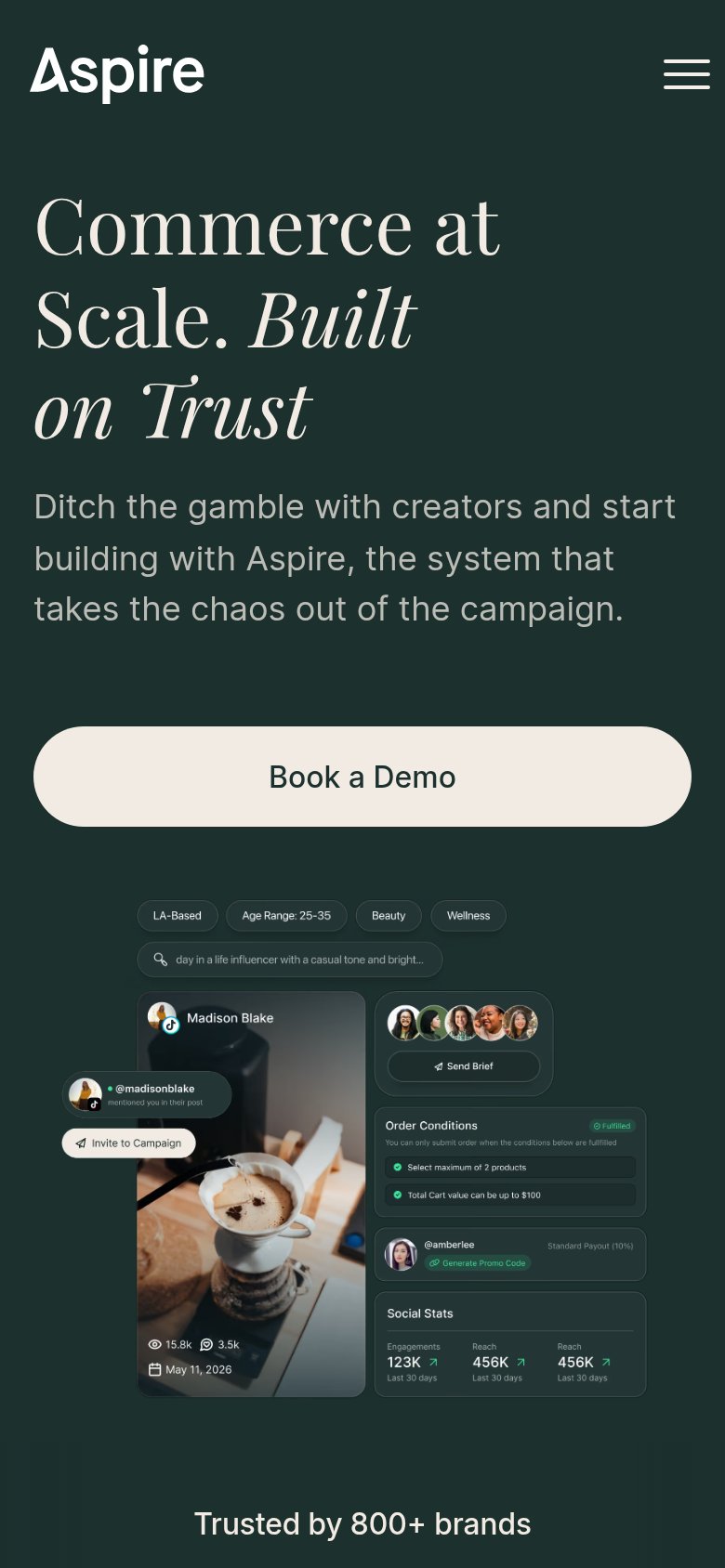 Aspire mobile capture for Mobile web
