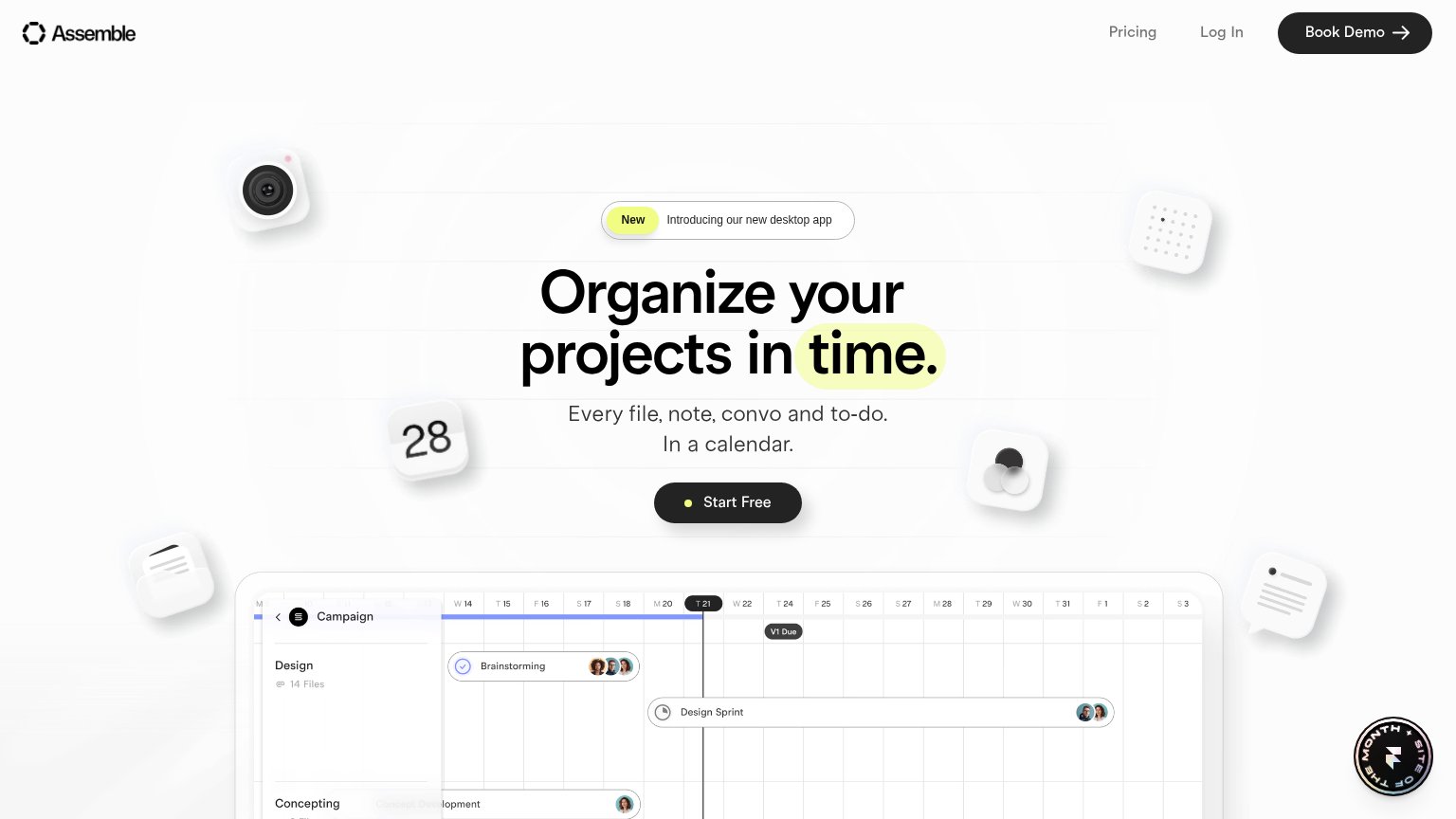 Assemble desktop capture for Information hierarchy