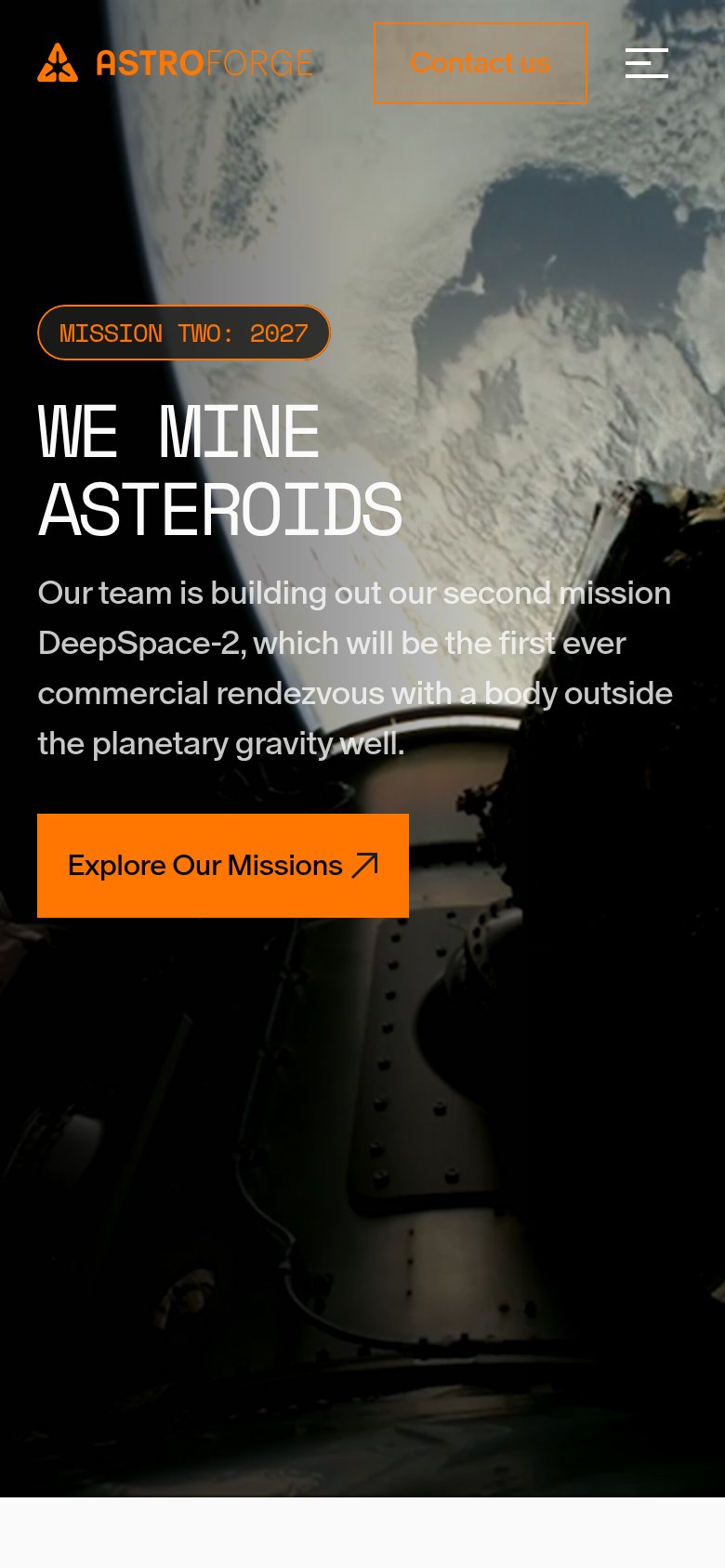 AstroForge mobile capture for Mobile web