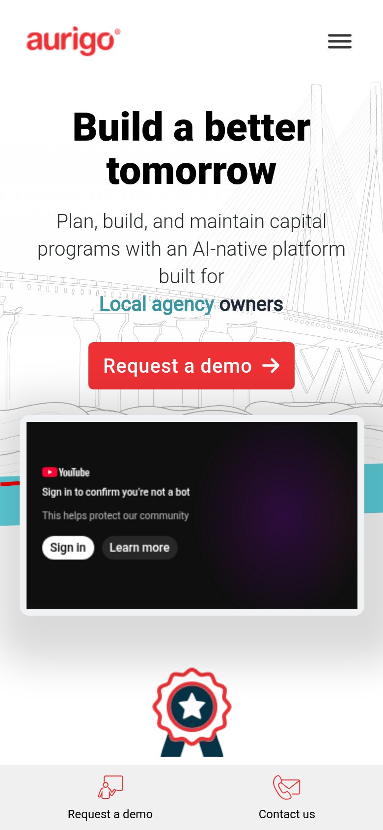 Aurigo mobile capture for Mobile web