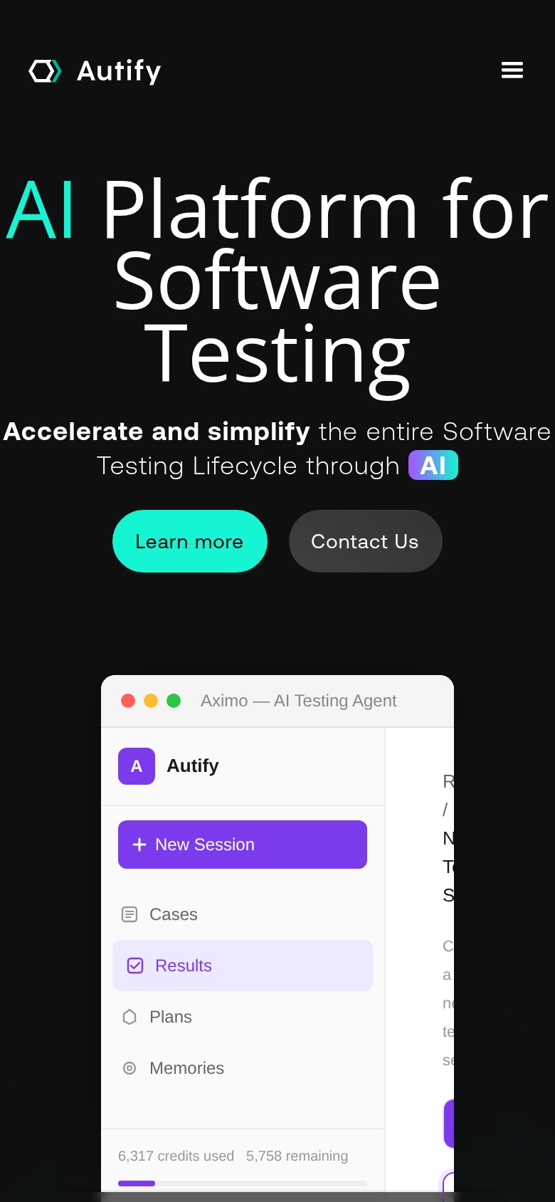 Autify mobile capture for Mobile web