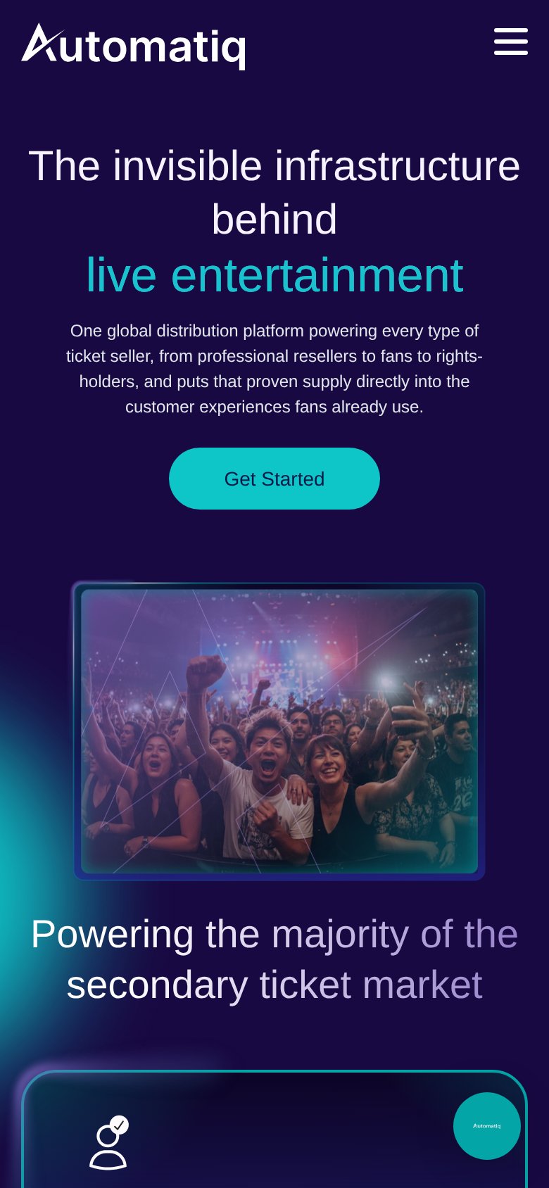 Tickpick (sell) / TicketNetwork alternatives — Automatiq mobile capture for Mobile web