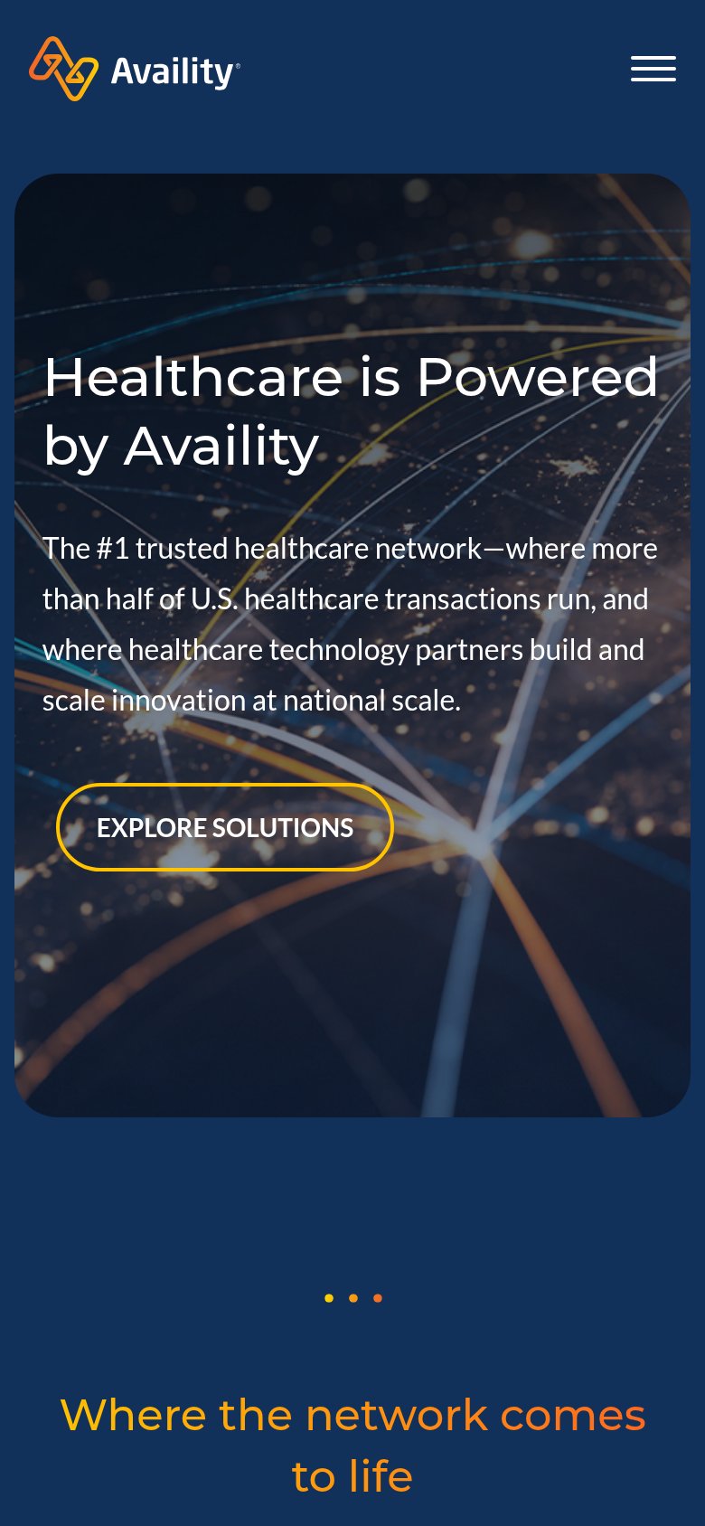 Availity mobile capture for Mobile web