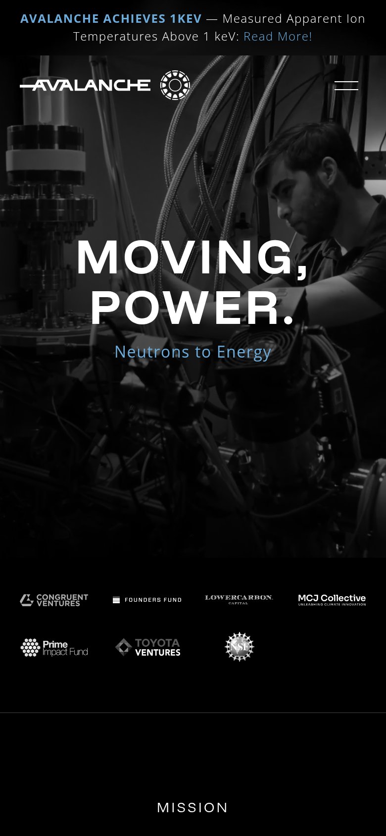 Avalanche Energy mobile capture for Mobile web