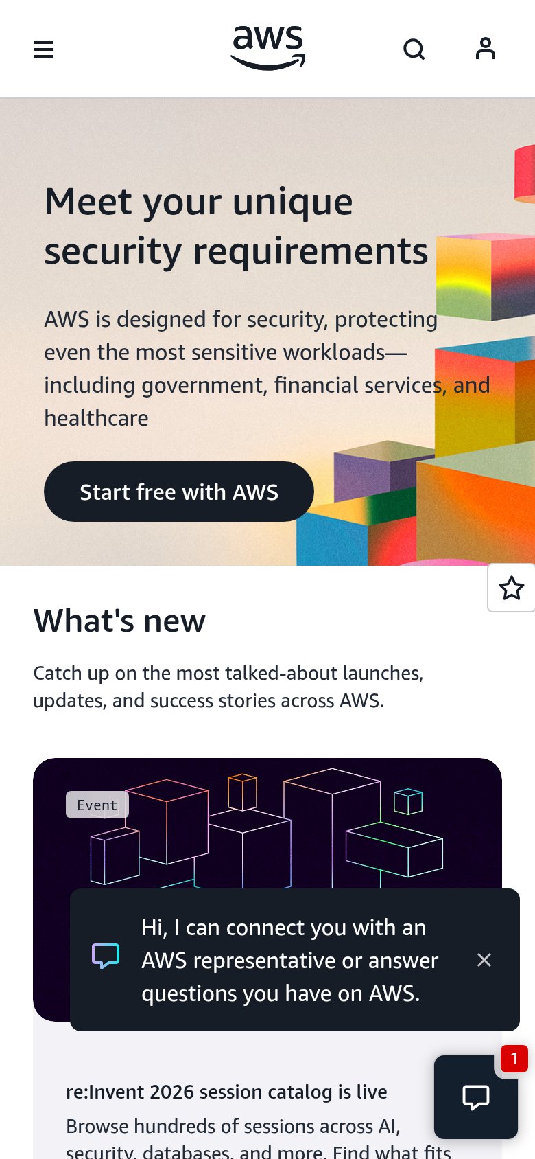 AWS Cloud Clubs mobile capture for Mobile web