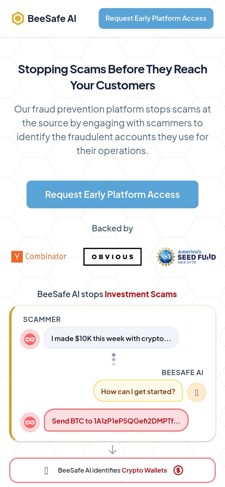 BeeSafe AI mobile capture for Mobile web