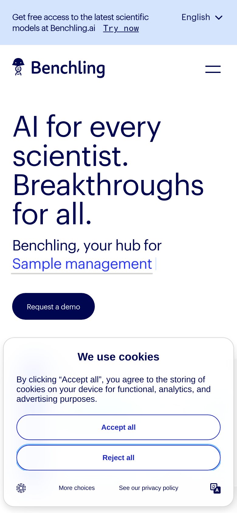 Benchling mobile capture for Mobile web