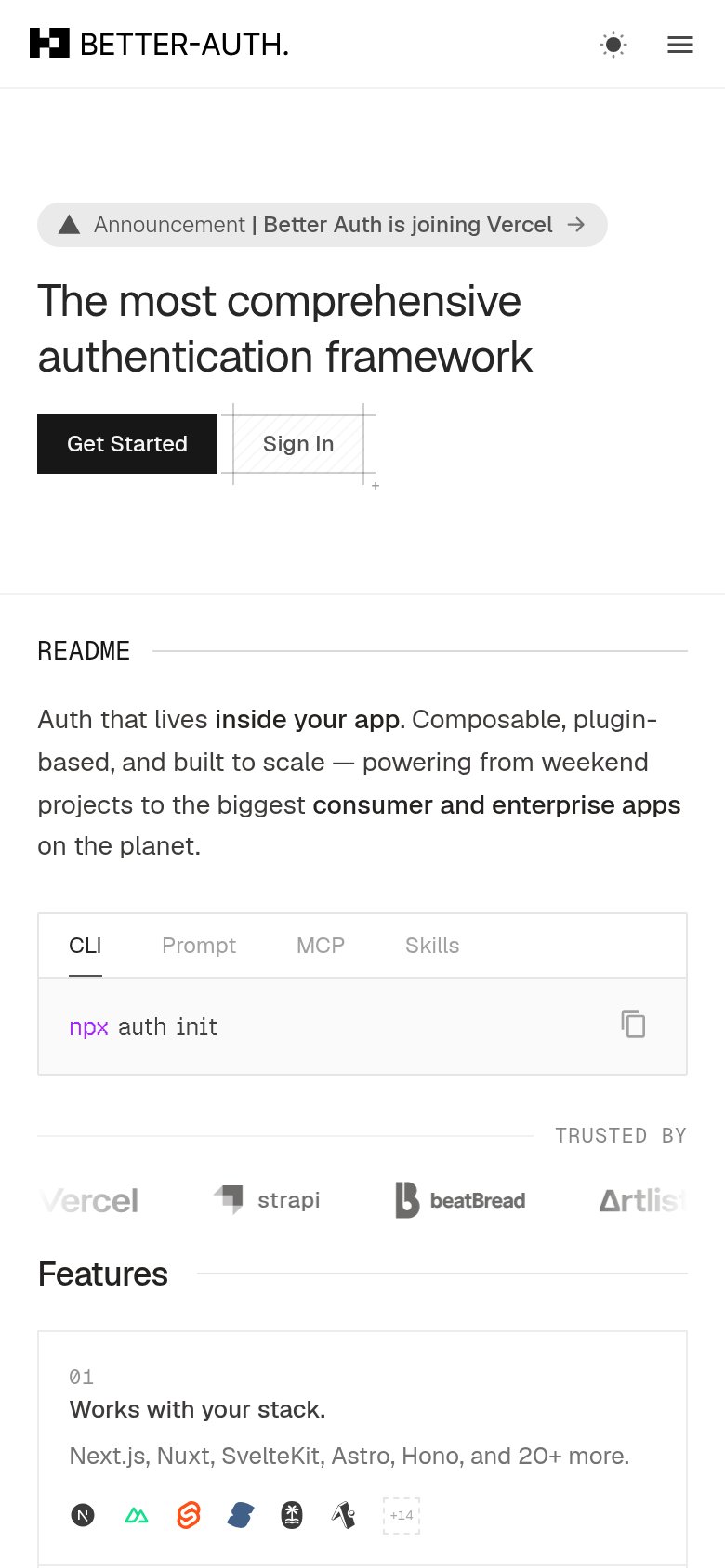 Better Auth mobile capture for Mobile web