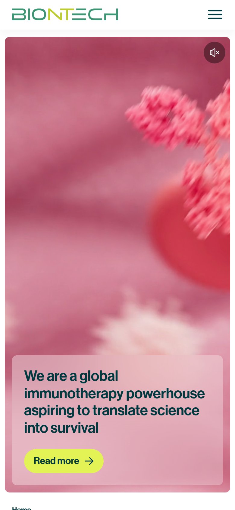 BioNTech mobile capture for Mobile web