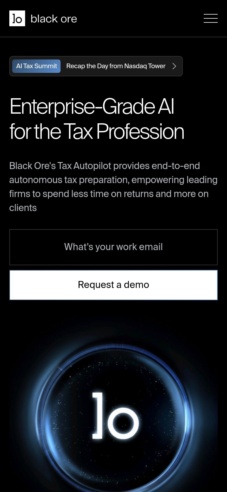 Black Ore mobile capture for Mobile web