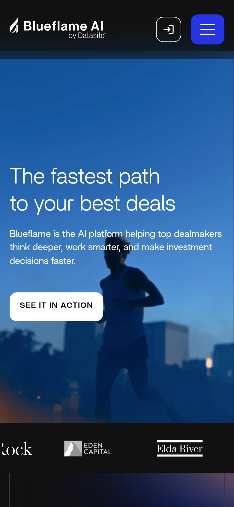 BlueFlame AI mobile capture for Mobile web