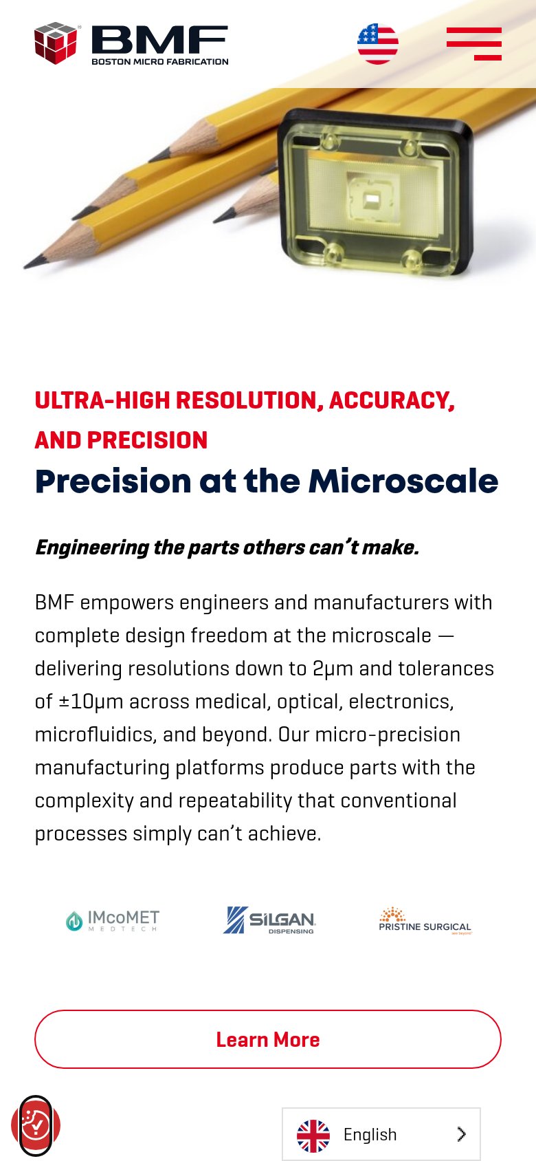 Boston Micro Fabrication (BMF) mobile capture for Mobile web
