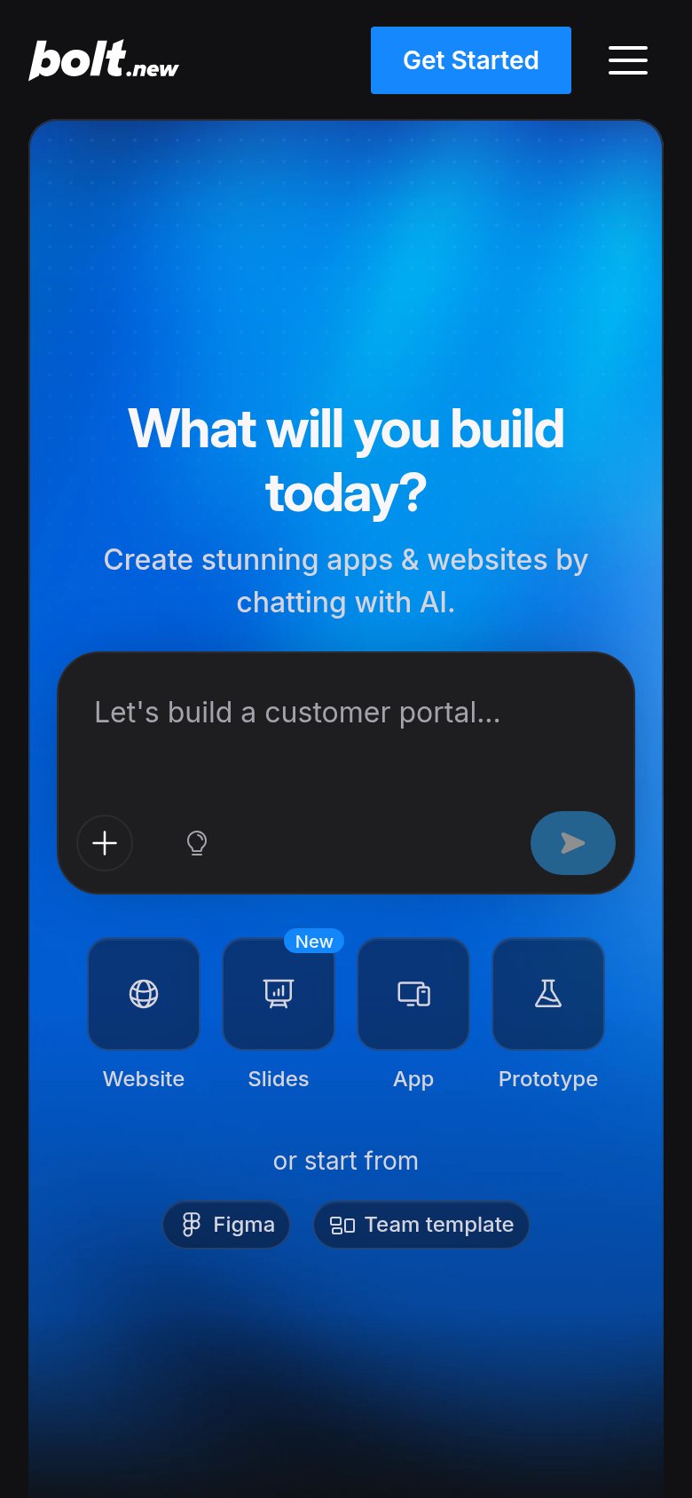 Bolt mobile capture for Mobile web
