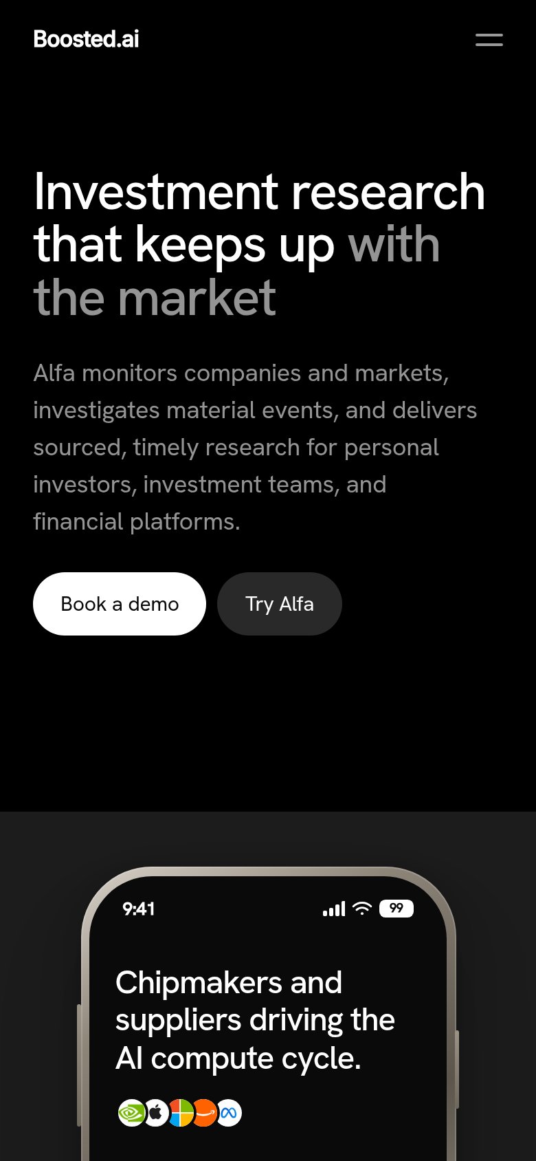 Boosted.ai mobile capture for Mobile web