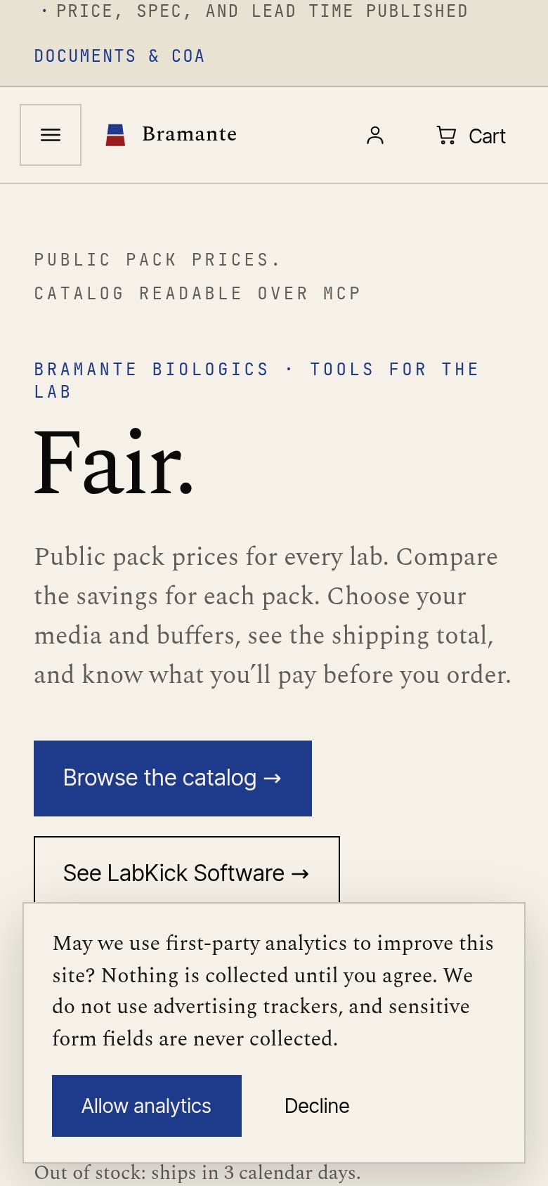 Bramante mobile capture for Mobile web
