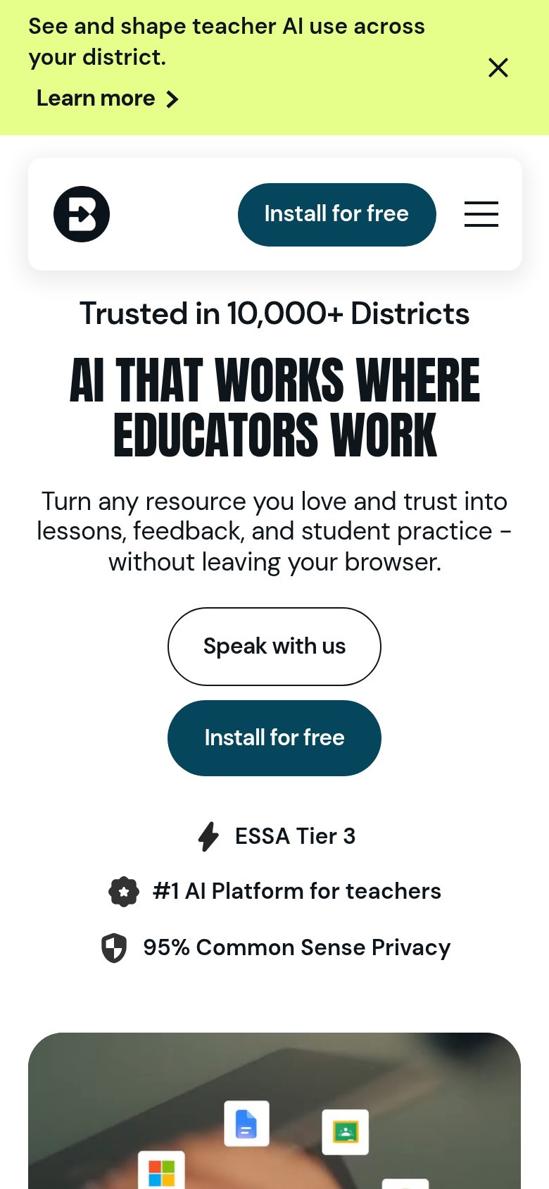 Brisk Teaching mobile capture for Mobile web