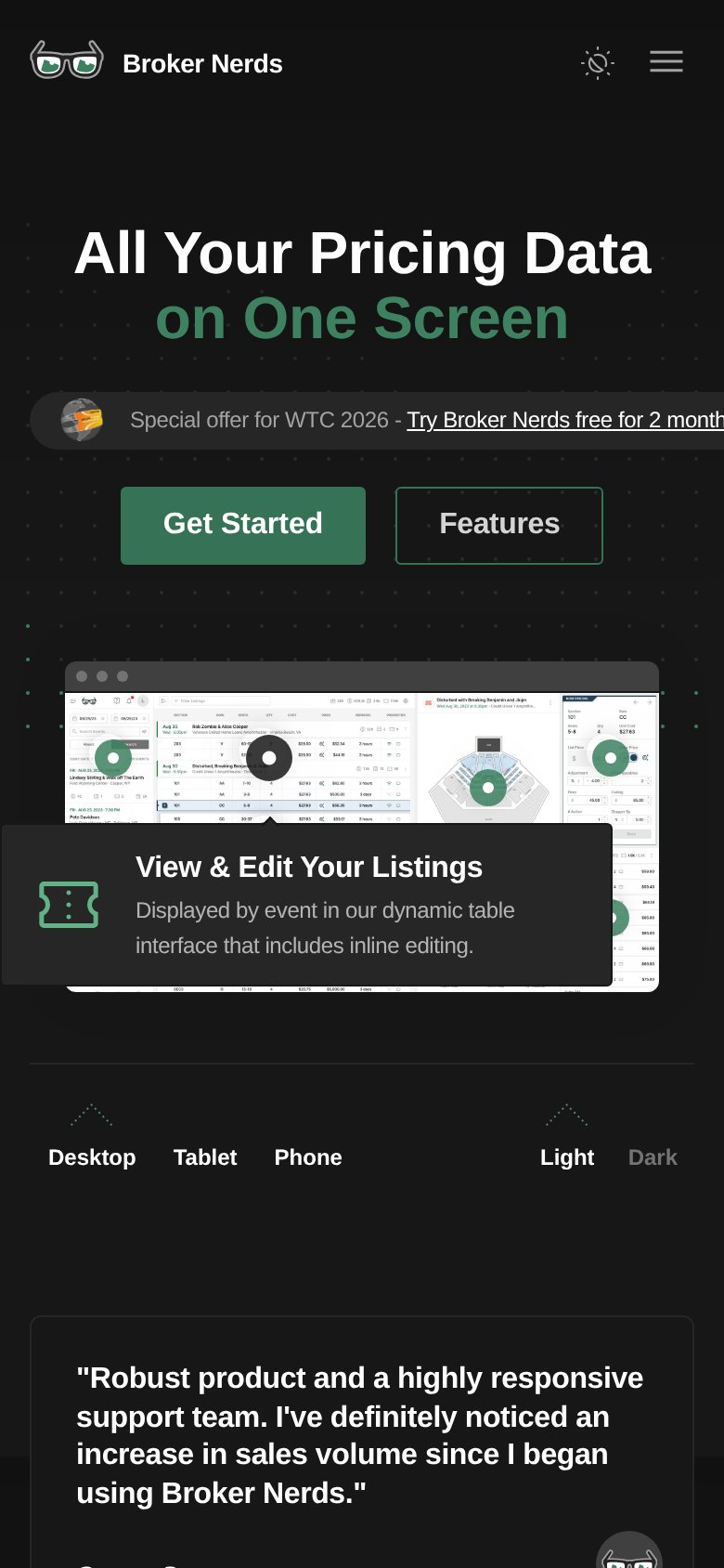 Broker Nerds mobile capture for Mobile web