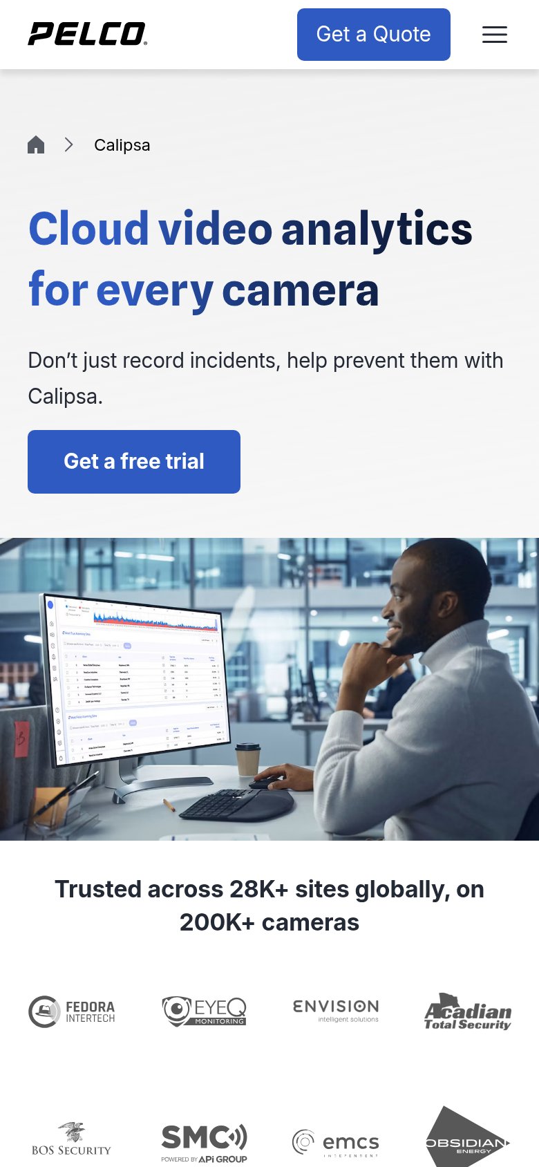 Calipsa (Motorola Solutions) mobile capture for Mobile web