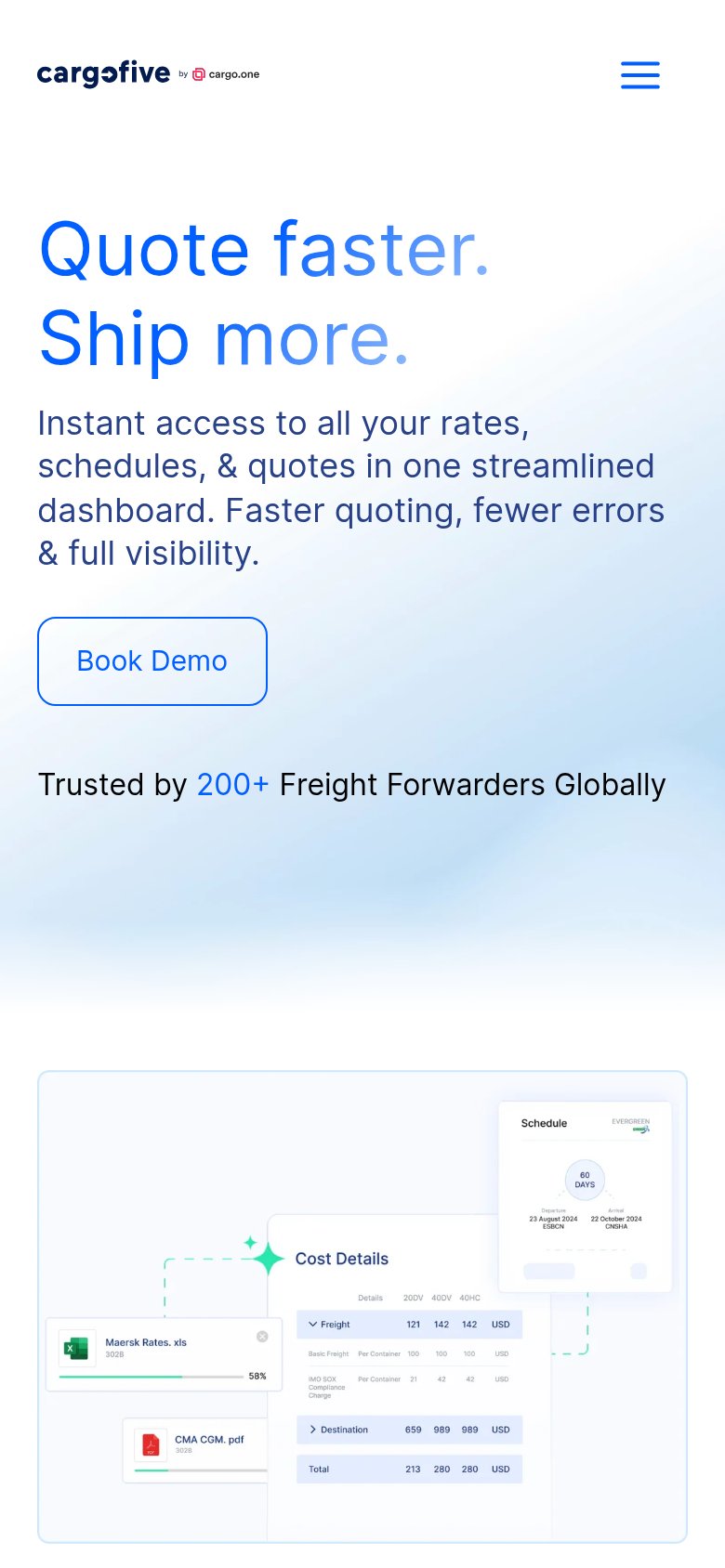 Cargofive mobile capture for Mobile web