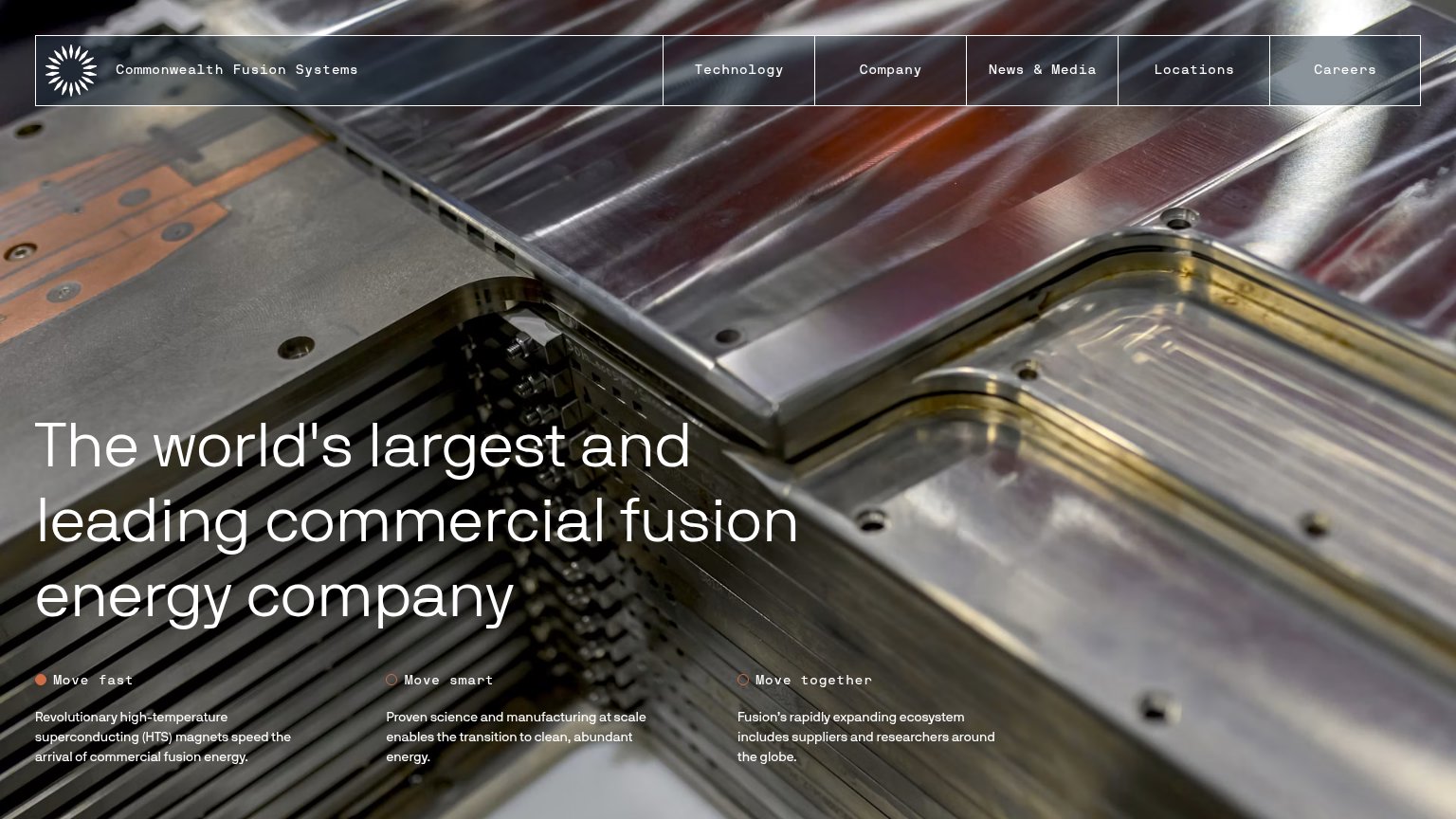 Commonwealth Fusion Systems desktop capture for Information hierarchy