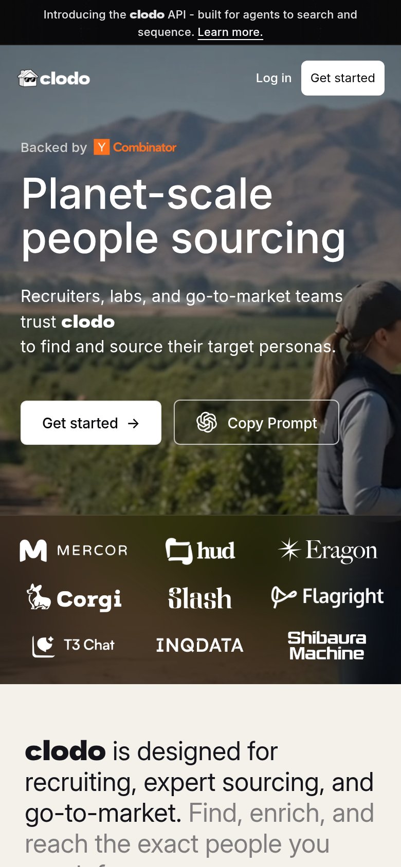 CLODO mobile capture for Mobile web