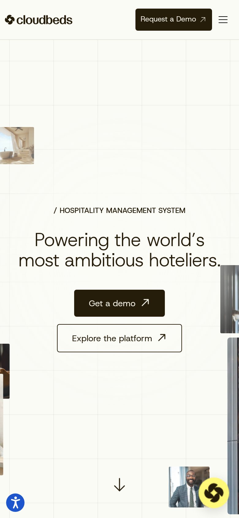 Cloudbeds mobile capture for Mobile web