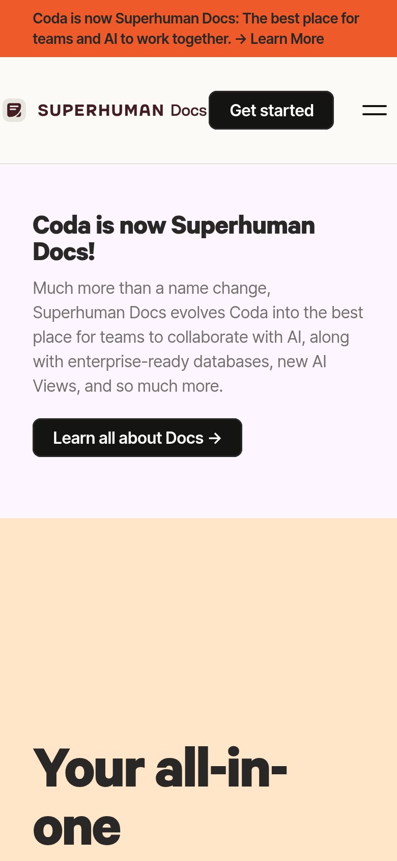 Coda mobile capture for Mobile web