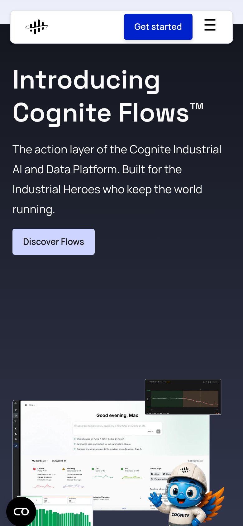 Cognite mobile capture for Mobile web