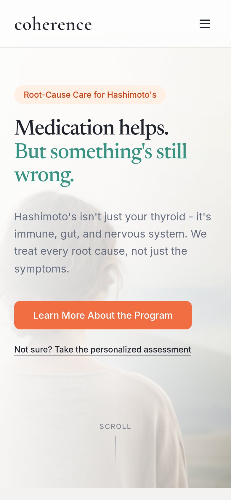 Coherence Health mobile capture for Mobile web
