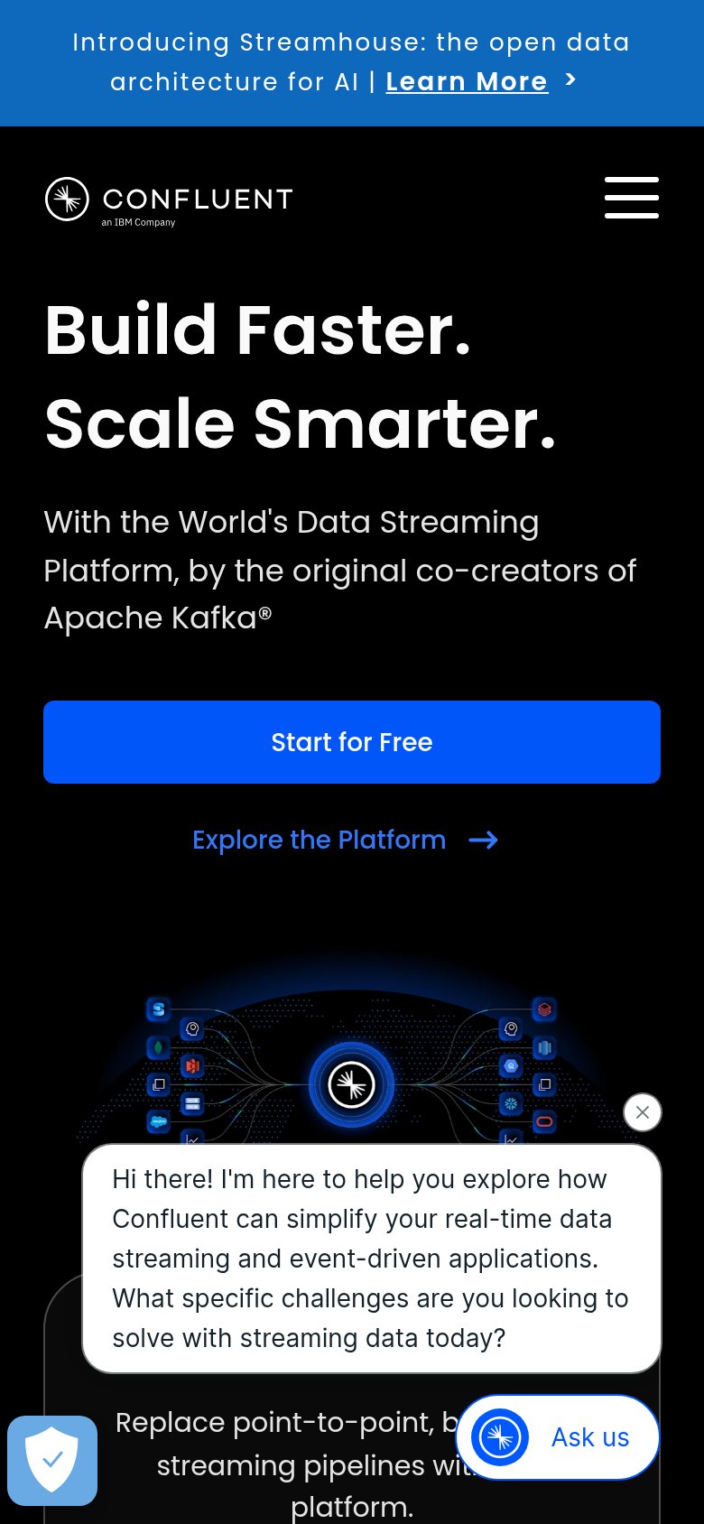 Confluent Cloud mobile capture for Mobile web