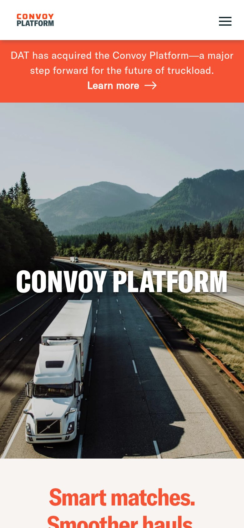 Convoy (Flexport Convoy Platform) mobile capture for Mobile web