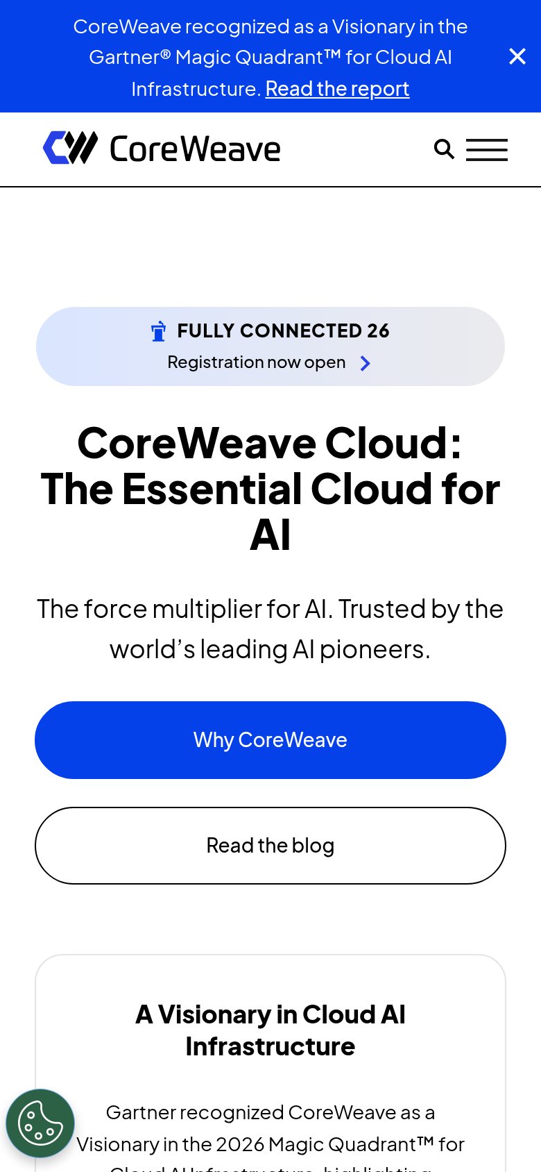 CoreWeave mobile capture for Mobile web