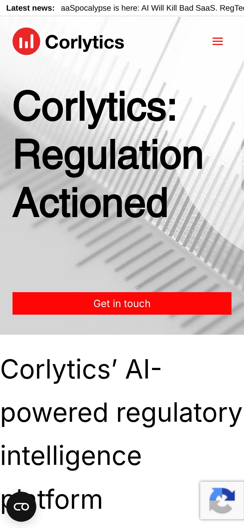 Corlytics mobile capture for Mobile web