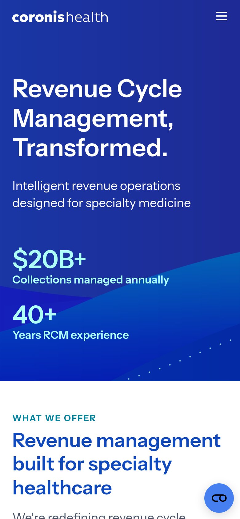 Coronis Health mobile capture for Mobile web