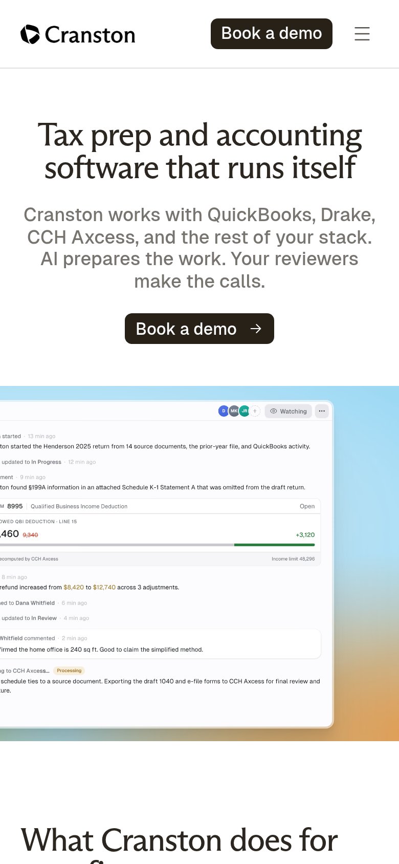 Cranston AI mobile capture for Mobile web