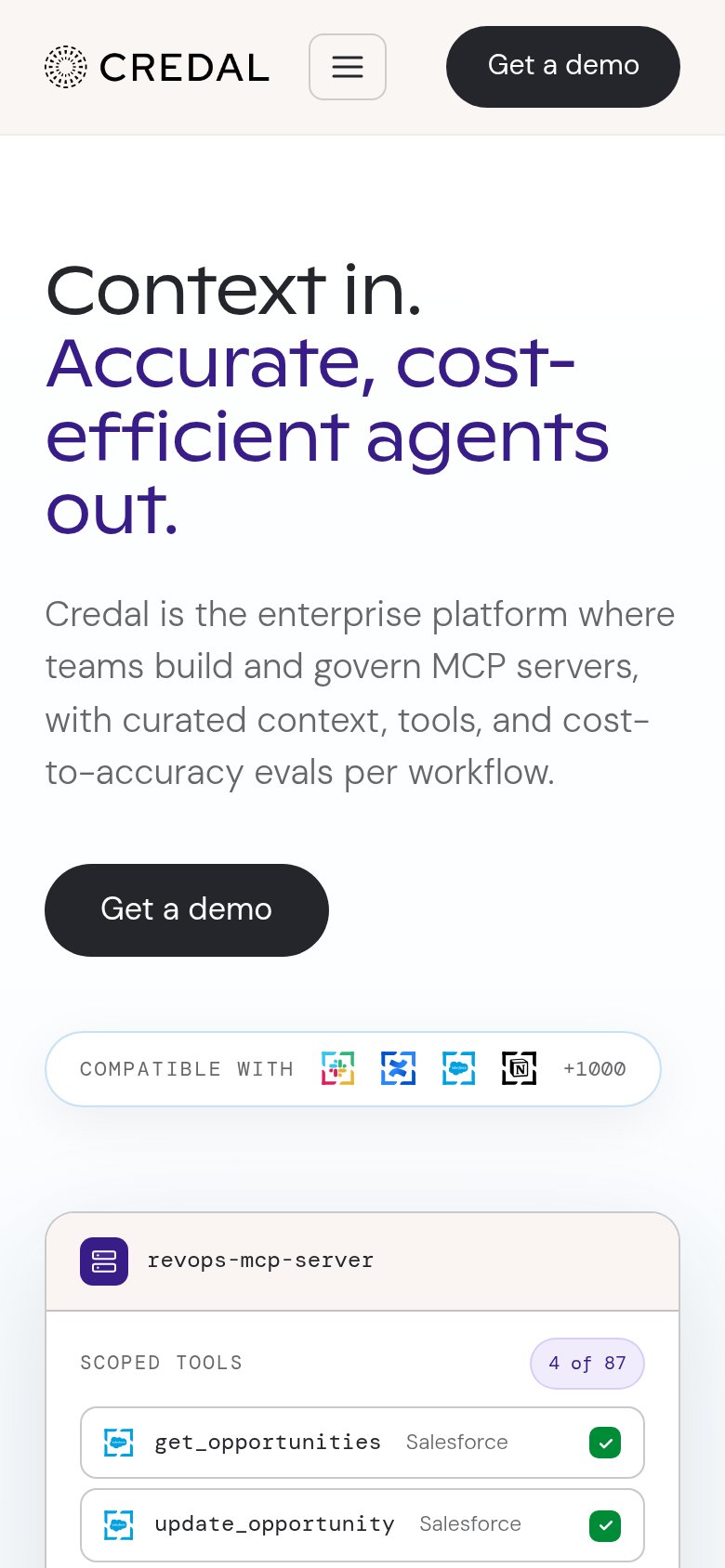 Credal mobile capture for Mobile web