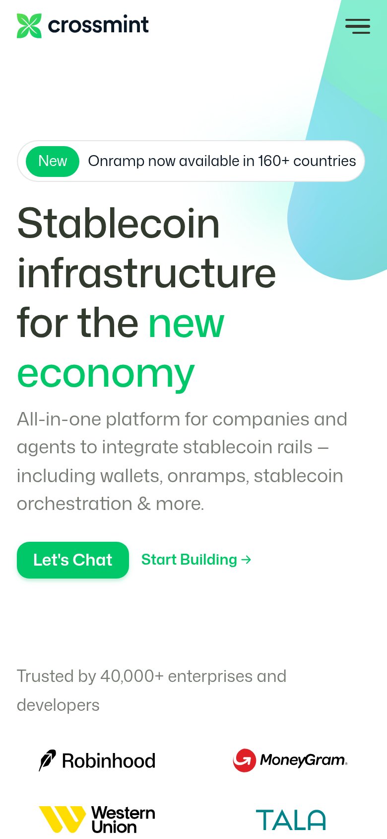 Crossmint mobile capture for Mobile web