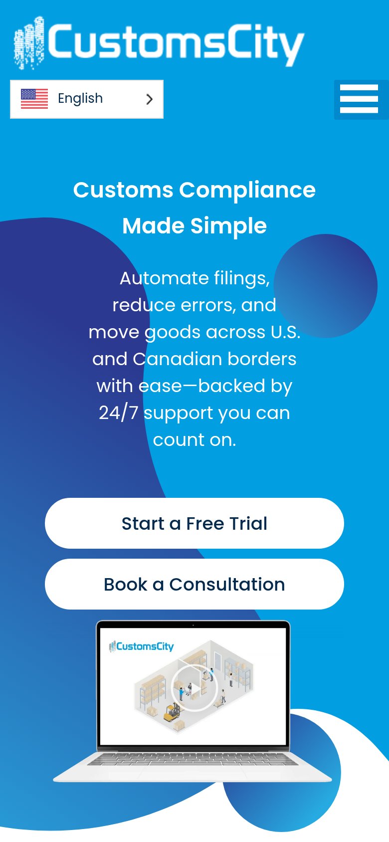 CustomsCity mobile capture for Mobile web