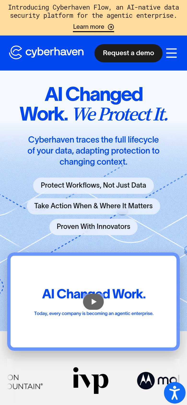 Cyberhaven mobile capture for Mobile web