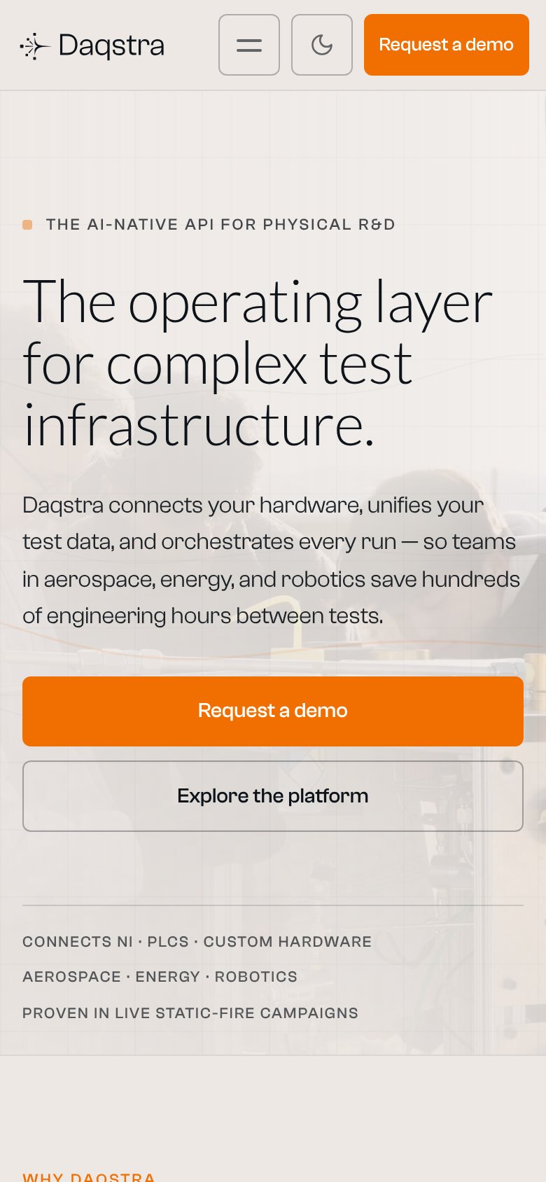 Daqstra mobile capture for Mobile web
