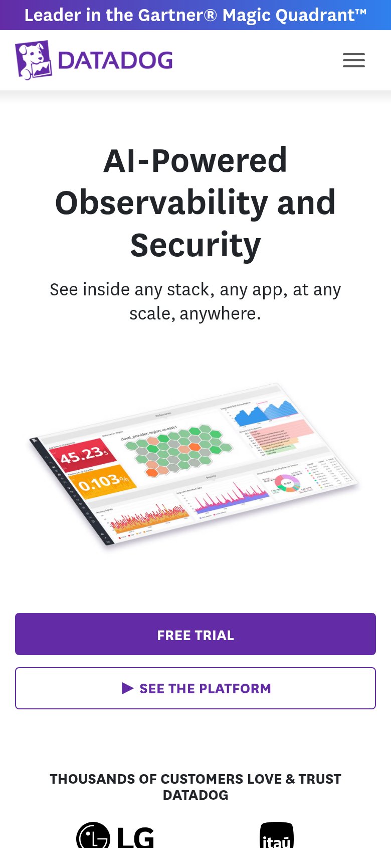 Datadog Bits AI SRE mobile capture for Mobile web